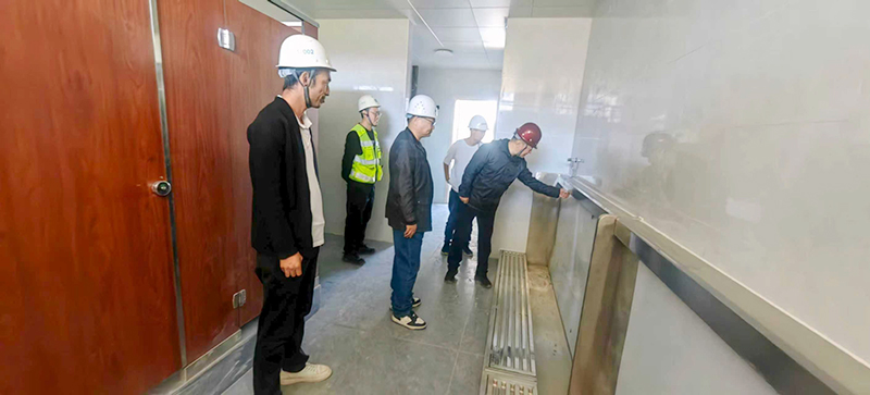 冠军体育官网 第六十七高级中学项目部国庆、中秋安全生产检查简报